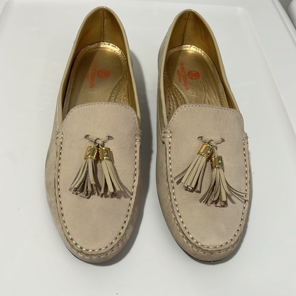 Marc Joseph New York Women's Size 10 Wall St Cream Tassel Loafers Leather Shoe - Picture 16 of 16